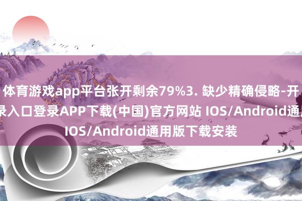 体育游戏app平台张开剩余79%3. 缺少精确侵略-开云kaiyun登录入口登录APP下载(中国)官方网站 IOS/Android通用版下载安装